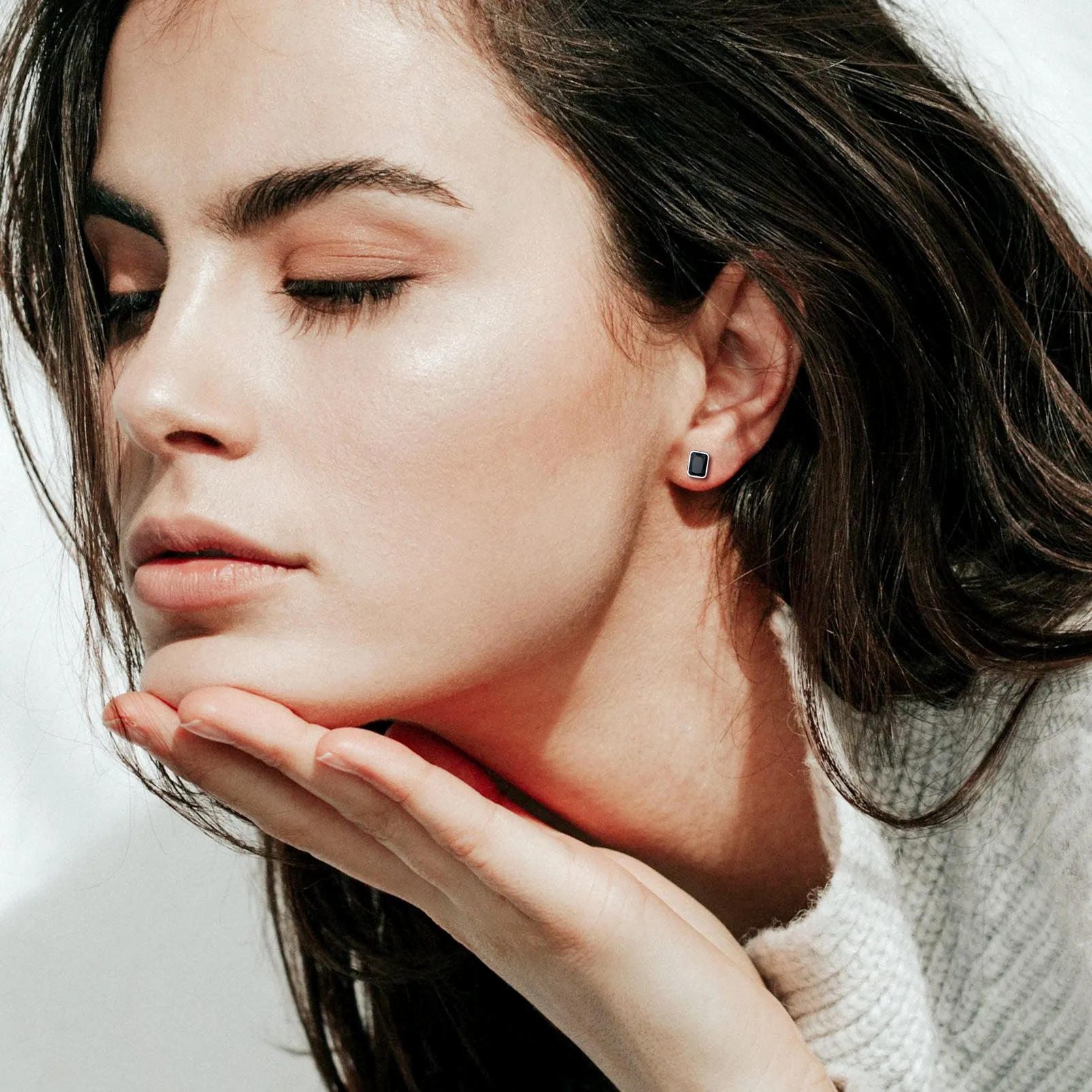 Flash Sale Sterling Silver Stud Earrings for Women Men sold by FaithHeart product image thumbnail 3