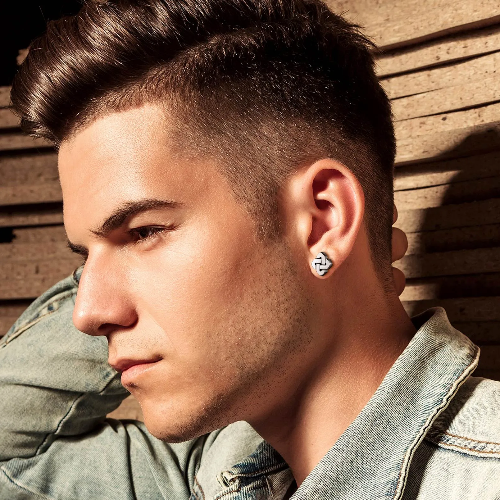 Flash Sale Celtic Stud Earring for Men sold by FaithHeart product image thumbnail 2