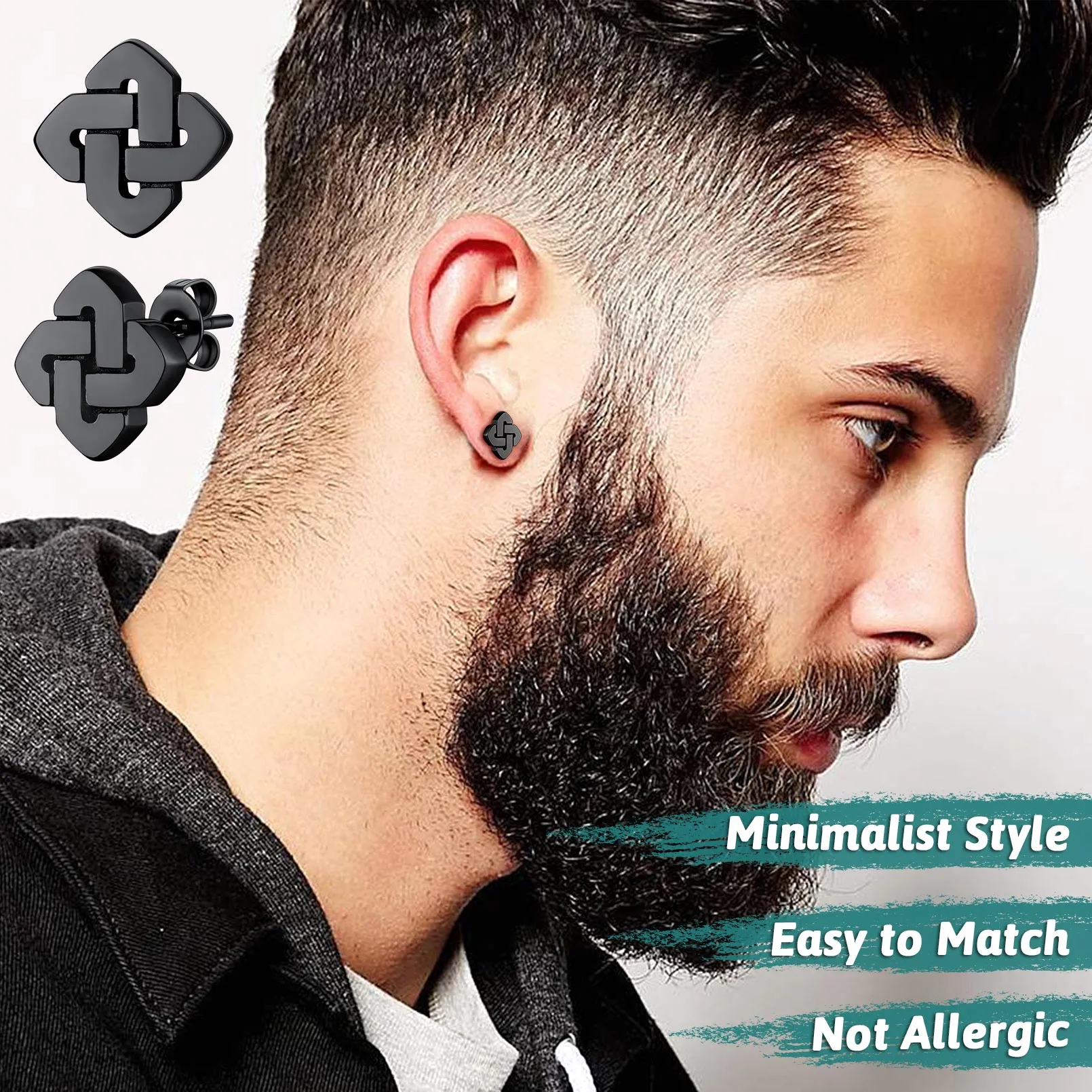 Flash Sale Celtic Stud Earring for Men sold by FaithHeart product image thumbnail 3