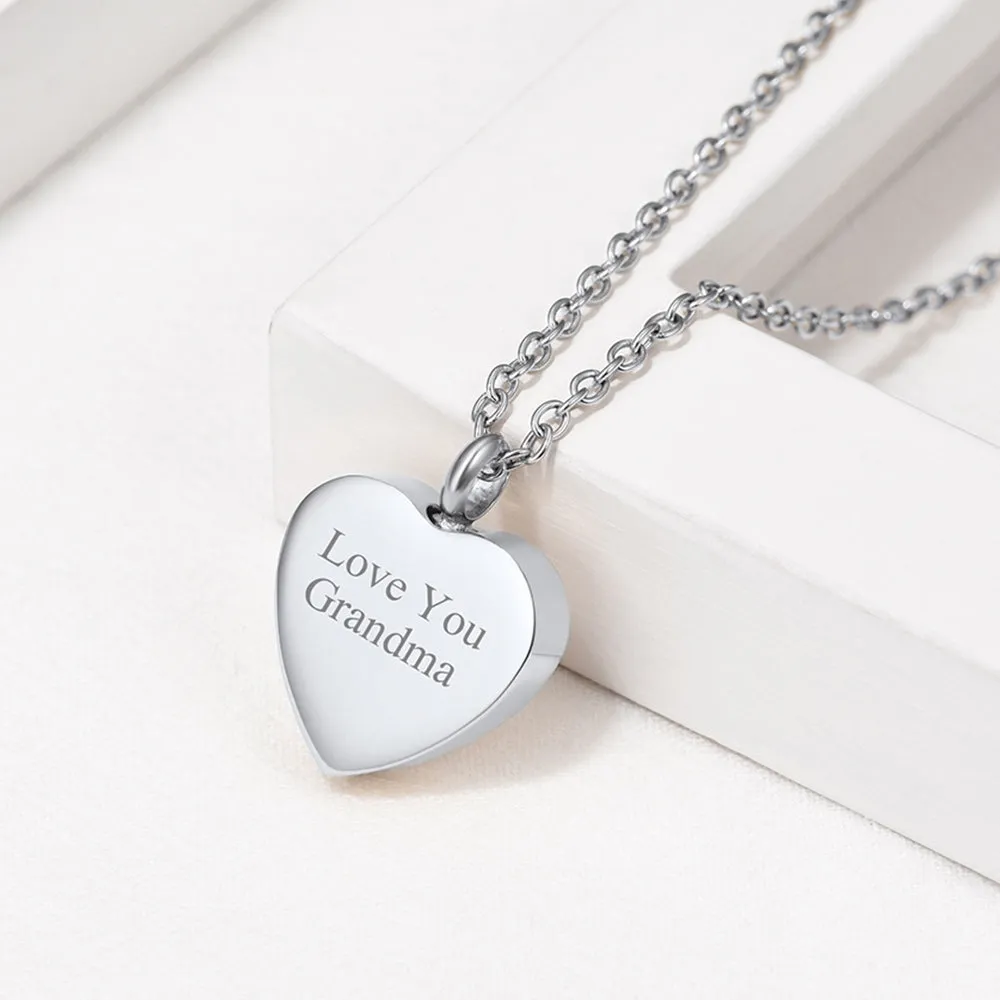Customized Heart Urn Necklace for Ashes Cremation Jewelry sold by FaithHeart product image thumbnail 5