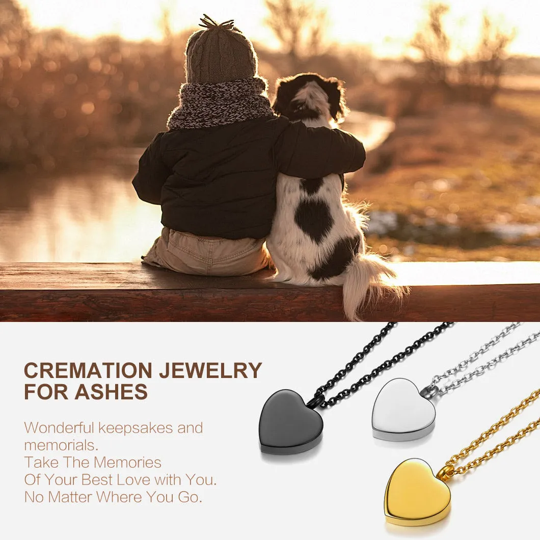 Customized Heart Urn Necklace for Ashes Cremation Jewelry sold by FaithHeart product image thumbnail 3