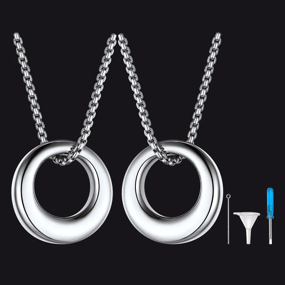 Custom Circle of Life Urn Ashes Necklace Cremation Jewelry sold by FaithHeart