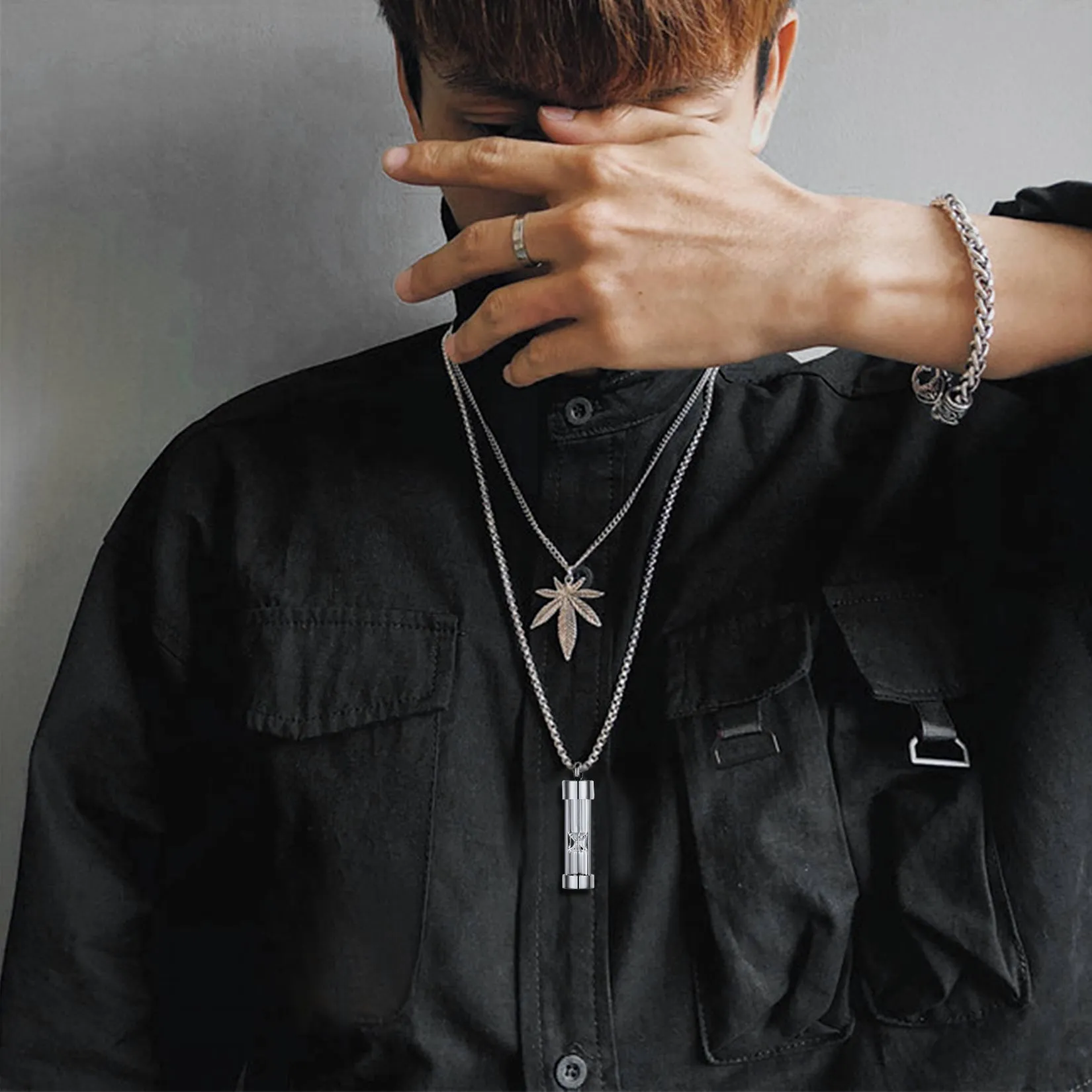 Hourglass Urn Necklace for Ashes Cremation Keepsakes for Women Men sold by FaithHeart product image thumbnail 2