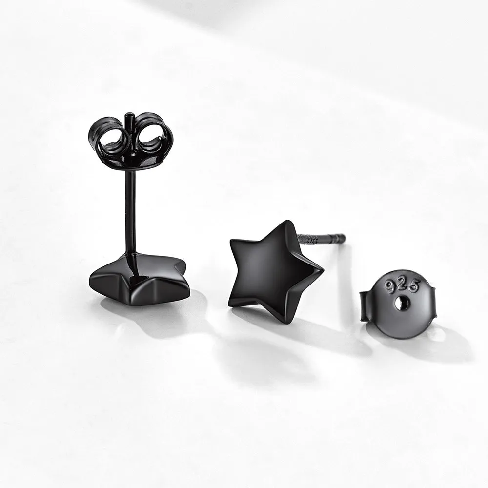 925 Sterling Silver Star Stud Earrings Gift for Women Men sold by FaithHeart product image thumbnail 5