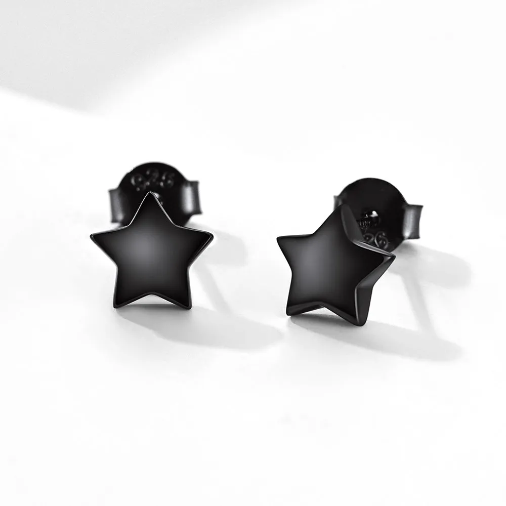 925 Sterling Silver Star Stud Earrings Gift for Women Men sold by FaithHeart product image thumbnail 4