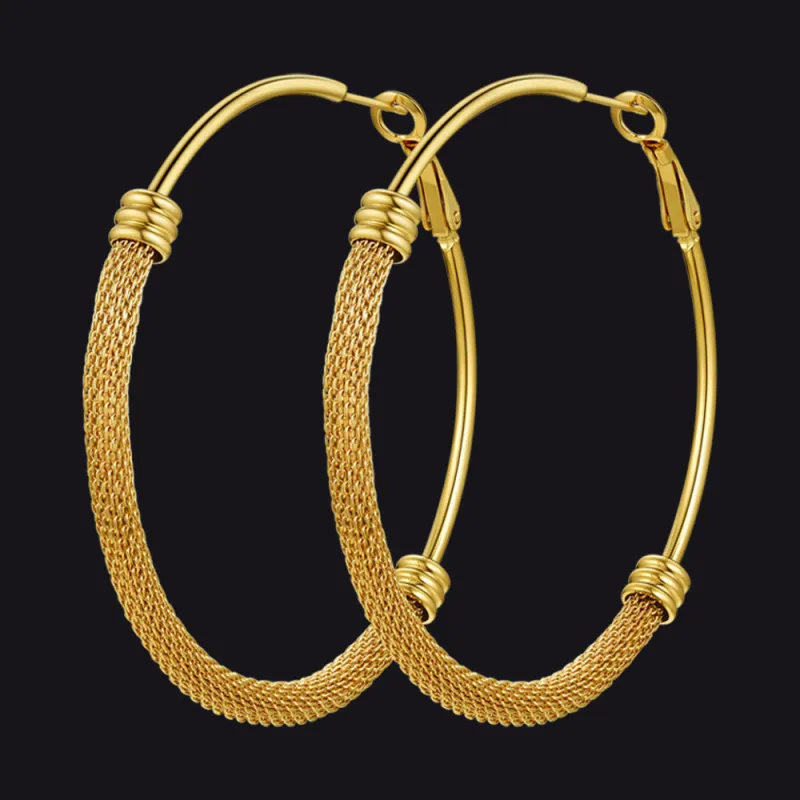 Minimalist Chunky Hoop Earrings For Women with Lobster Clasp sold by FaithHeart