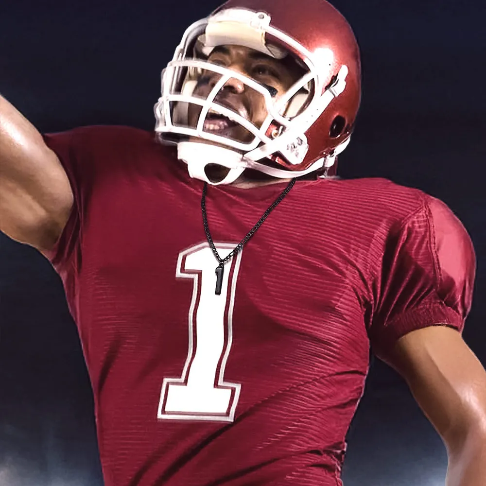 Sports Jersey Number Pendant Necklace with Figaro Chain for Men Boys sold by FaithHeart product image thumbnail 5