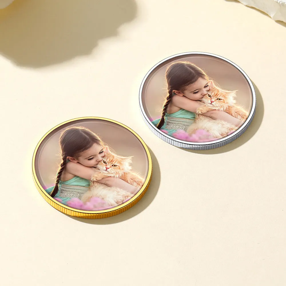 Personalized Photo Pocket Coin Memorial Pocket Token Pins sold by FaithHeart product image thumbnail 5