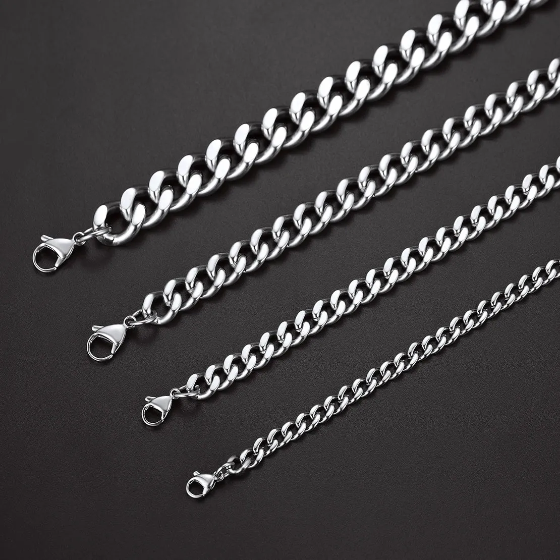 Thick Cuban Chain Link Bracelet for Men 5/7/9/12mm Width sold by FaithHeart product image thumbnail 5