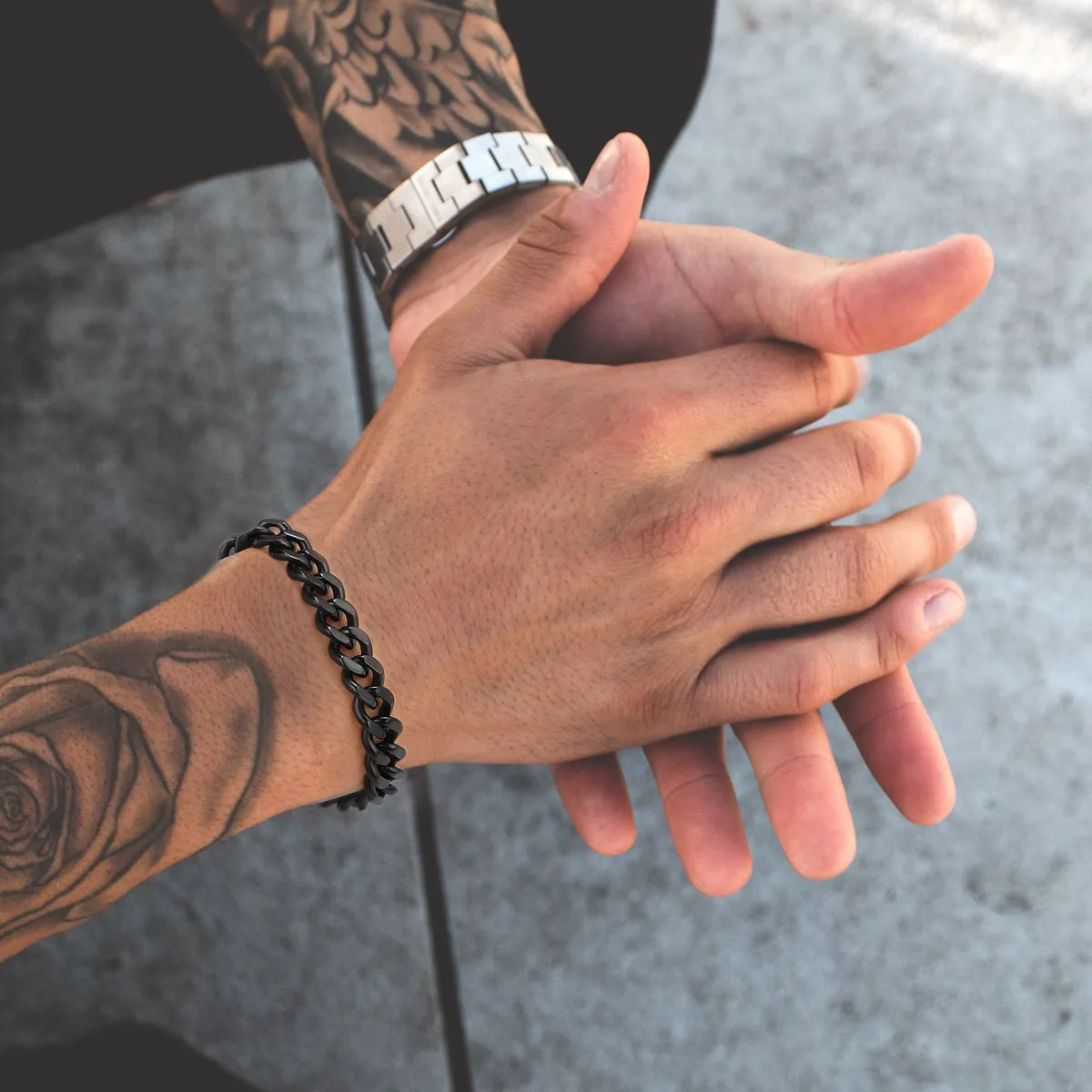 Thick Cuban Chain Link Bracelet for Men 5/7/9/12mm Width sold by FaithHeart product image thumbnail 2