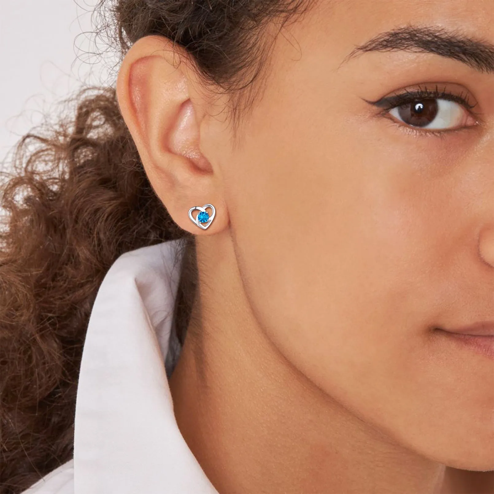 Sterling Silver Celtic Knot Birthstone Stud Earrings Birthday Gifts for Women sold by FaithHeart product image thumbnail 2