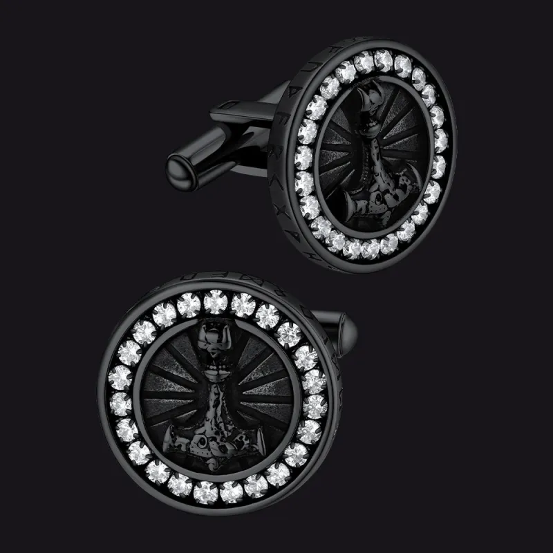 Viking Thor's Hammer Cufflinks for Men sold by FaithHeart