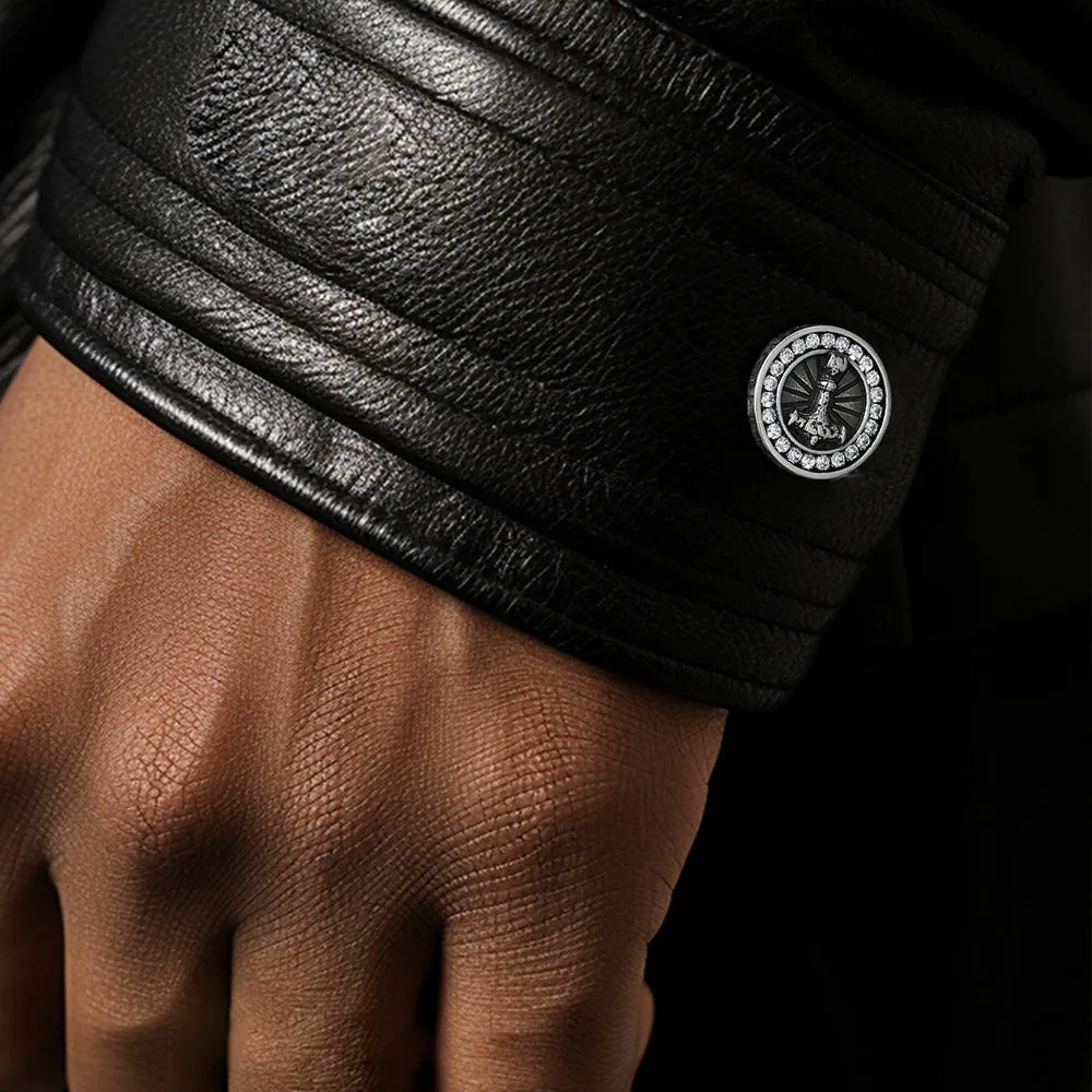 Viking Thor's Hammer Cufflinks for Men sold by FaithHeart product image thumbnail 2