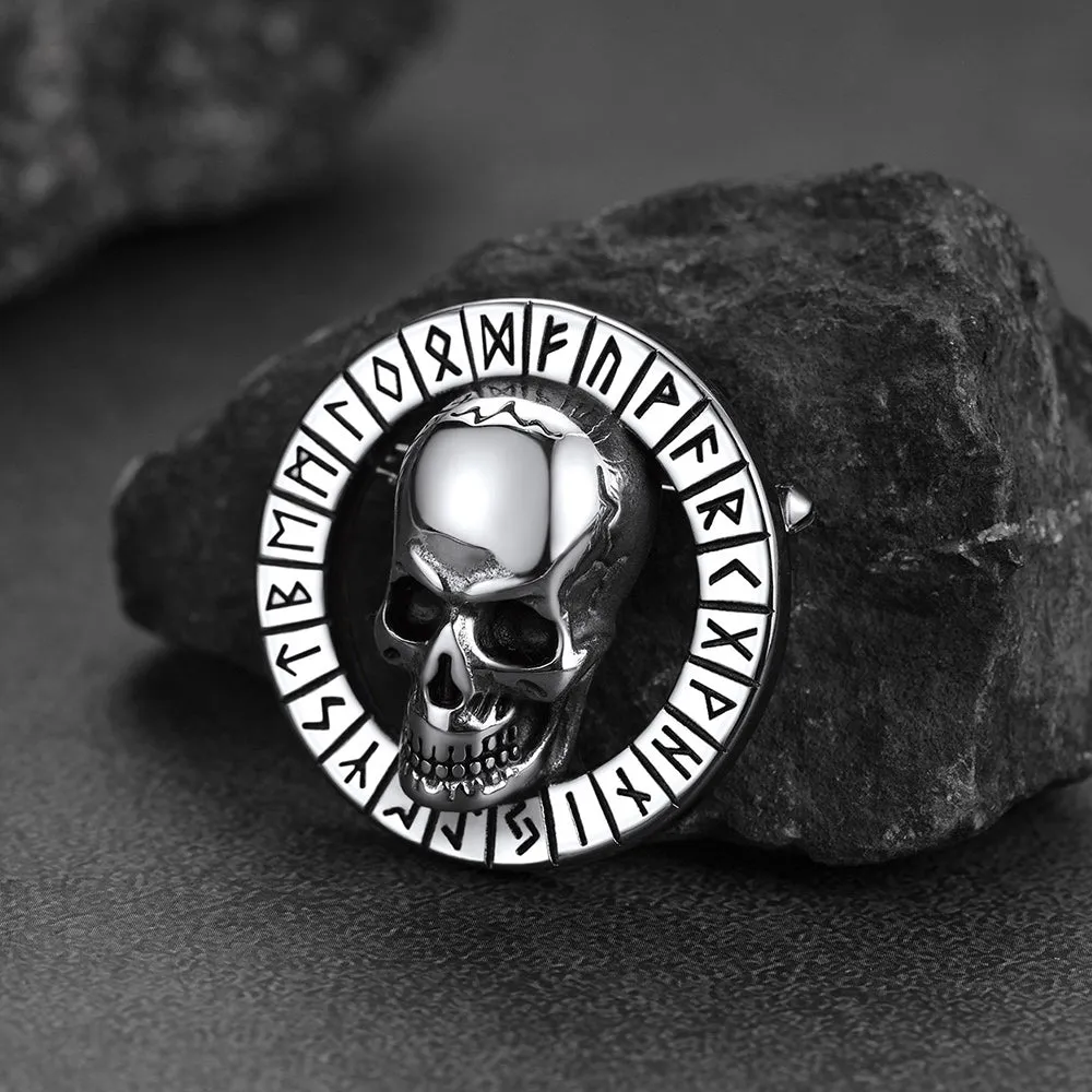 Gothic Punk Skull Brooch Pin for Men Women Father Day Gift sold by FaithHeart product image thumbnail 5