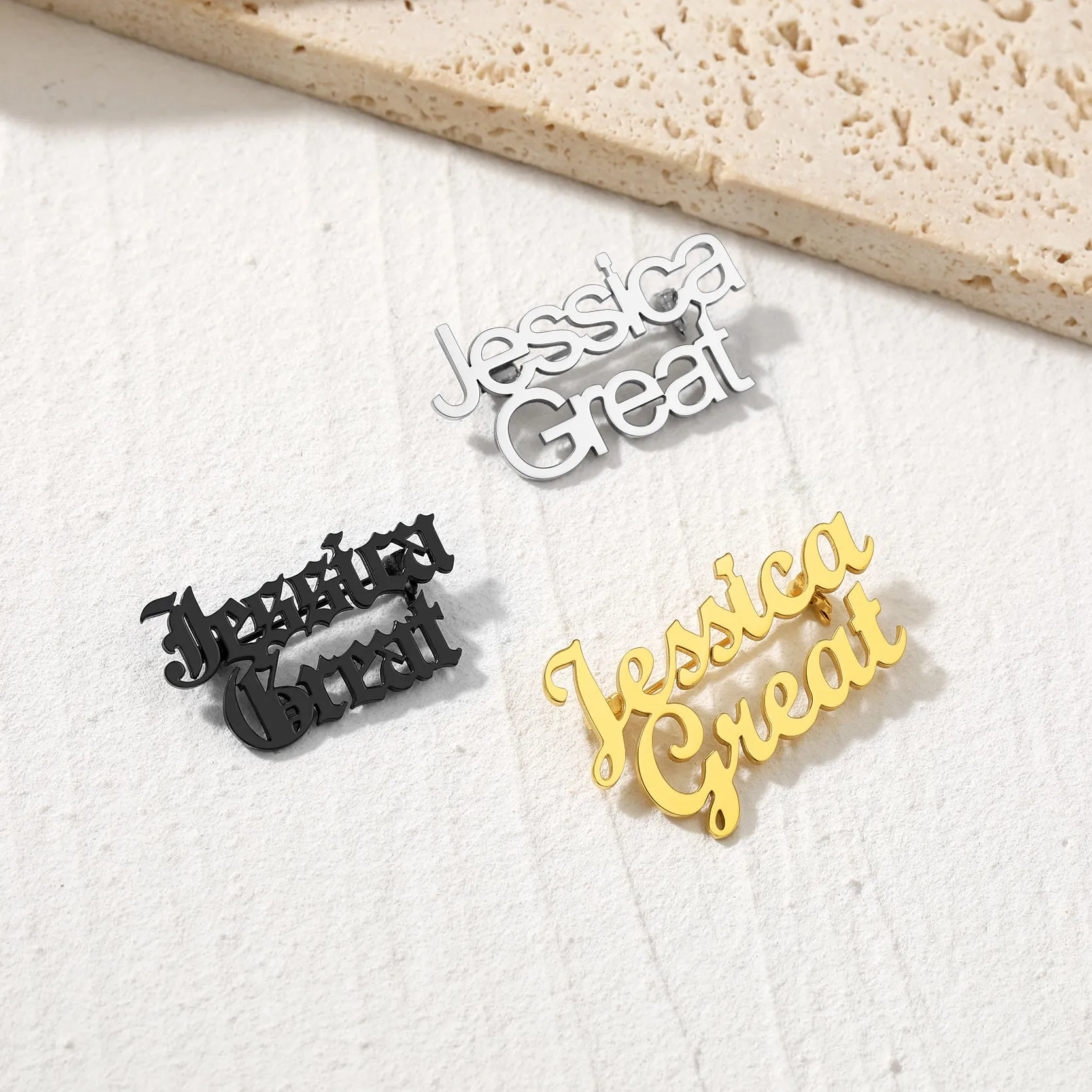 Customized Memorial Name Brooch Pin for Wedding sold by FaithHeart product image thumbnail 5