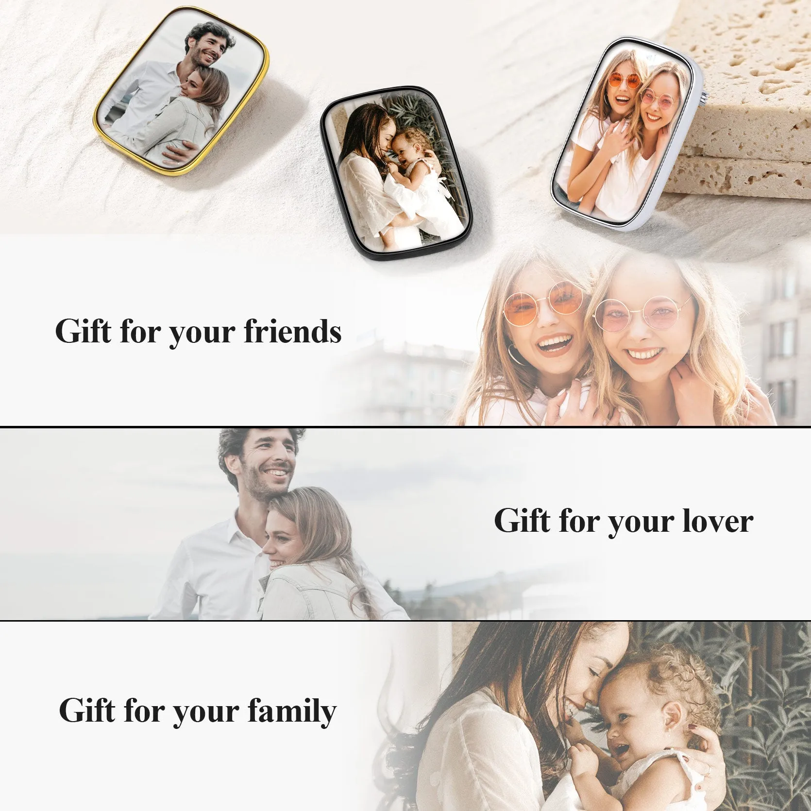Customized Picture Memorial Brooch Lapel Pins for Men Women sold by FaithHeart product image thumbnail 5
