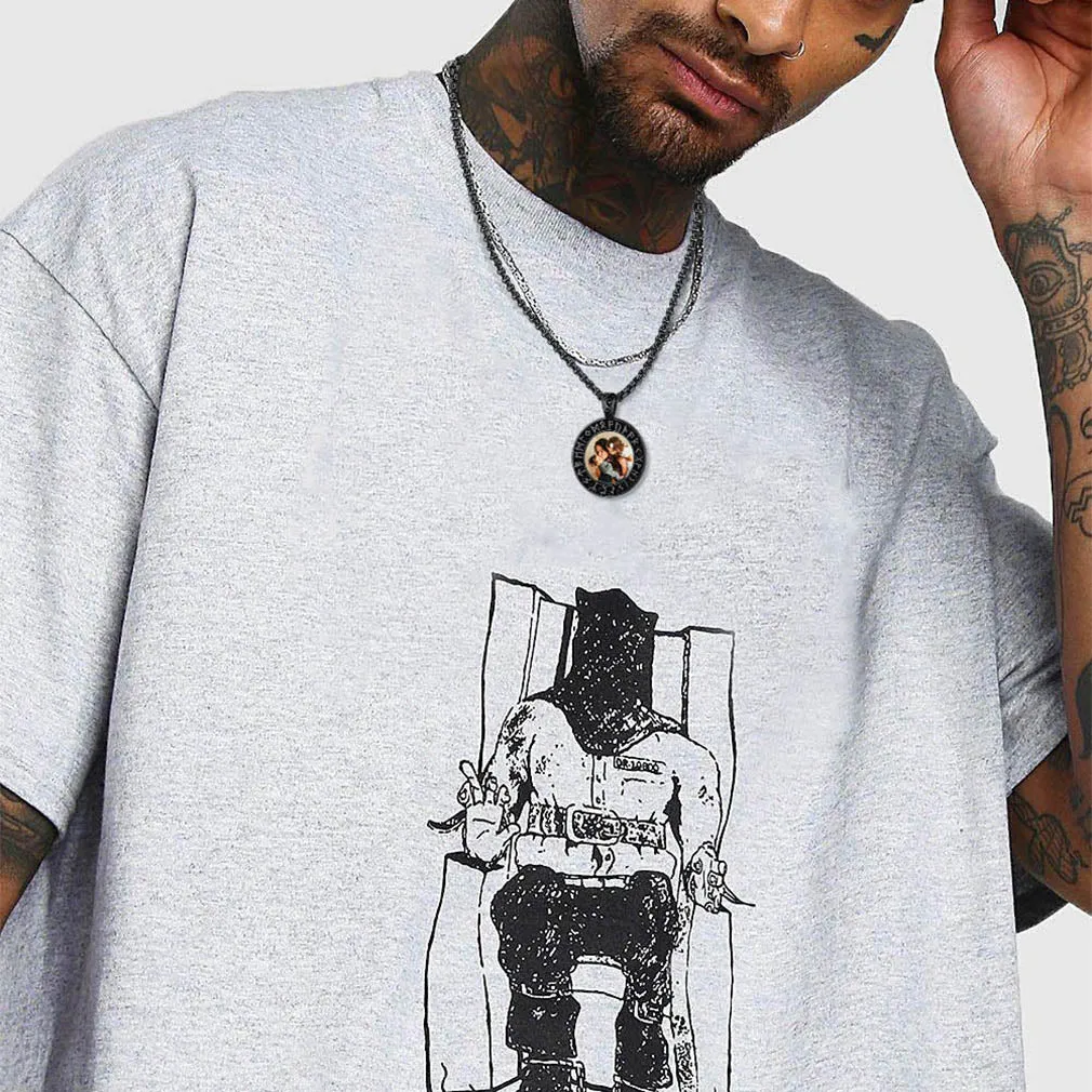 Personalized Picture Necklace with Viking Rune for Men sold by FaithHeart product image thumbnail 2