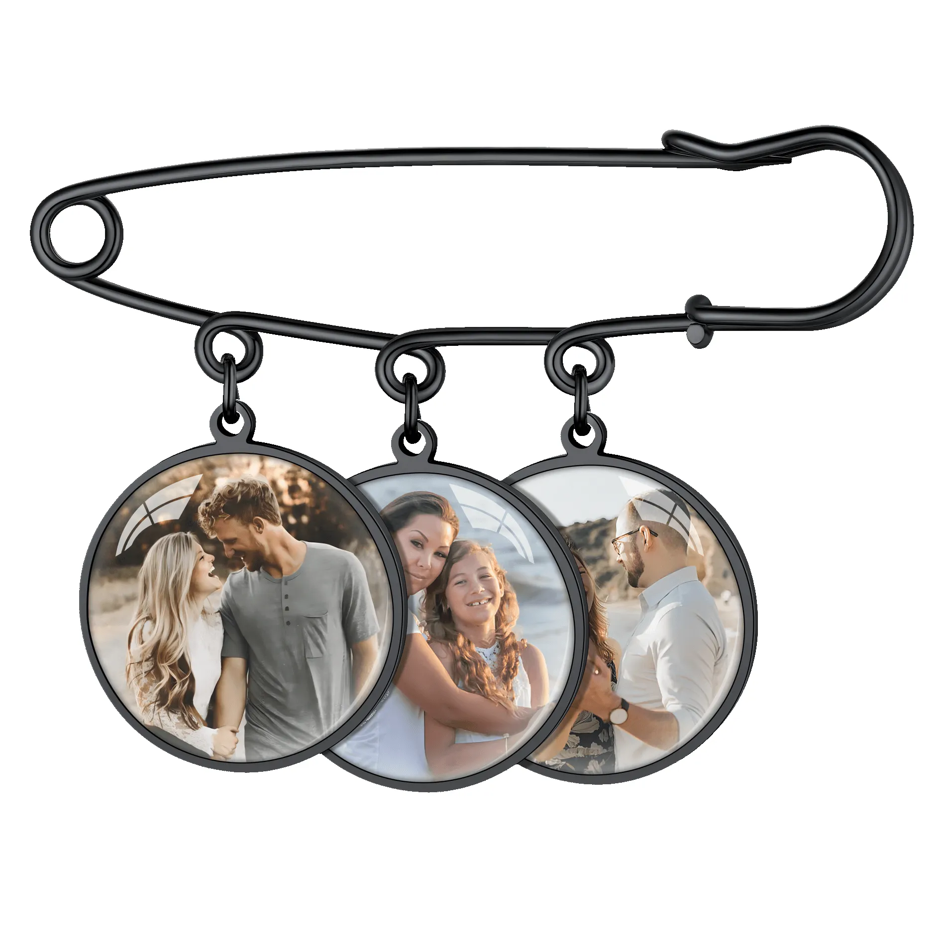 Customized Memorial Picture Pins Wedding Bouquet Photo Charms sold by FaithHeart