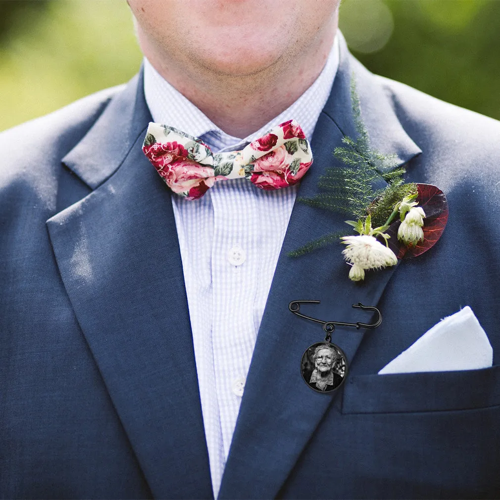 Customized Memorial Picture Pins Wedding Bouquet Photo Charms sold by FaithHeart product image thumbnail 4