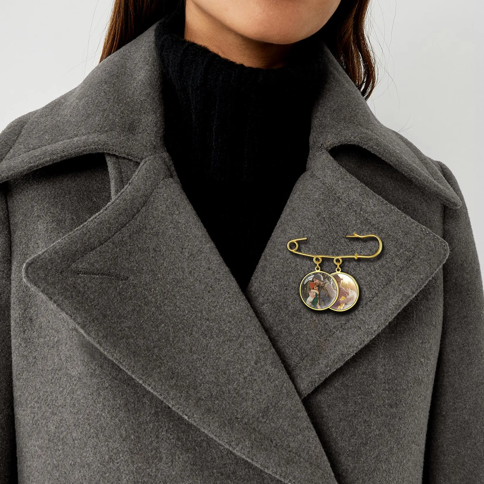 Customized Memorial Picture Pins Wedding Bouquet Photo Charms sold by FaithHeart product image thumbnail 5