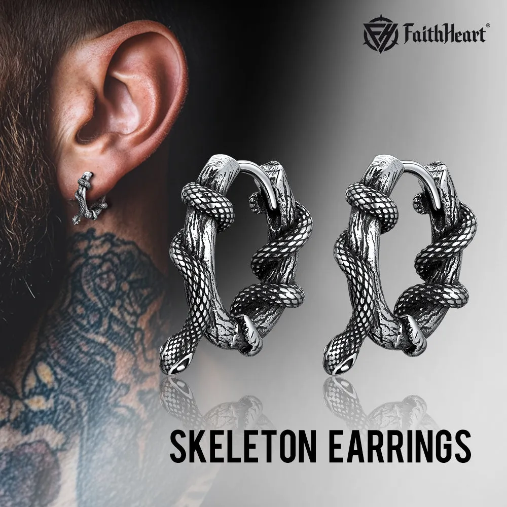 Gthic Wraparound Snake Huggie Hoops Earrings Earrings for Men sold by FaithHeart product image thumbnail 3