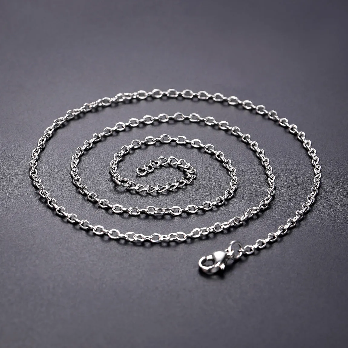 Cable Chain Necklace for Women Men 2MM Width sold by FaithHeart product image thumbnail 5
