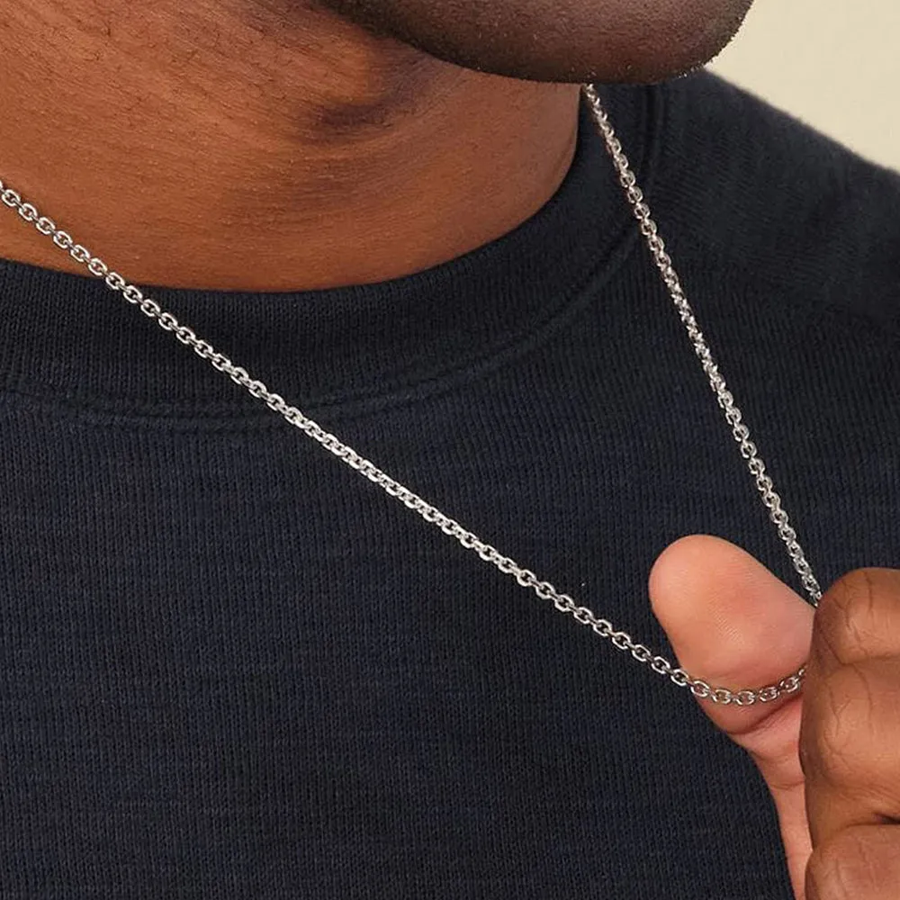 Cable Chain Necklace for Women Men 2MM Width sold by FaithHeart