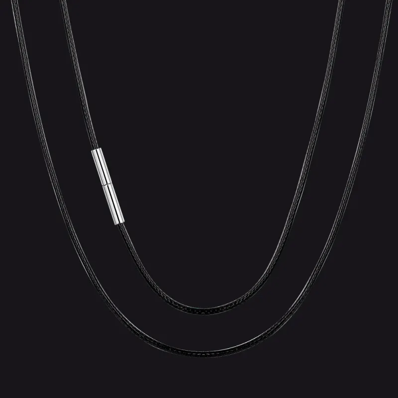 2mm Wide Wax Rope Braided Leather Necklaces Chain for DIY Pendant sold by FaithHeart