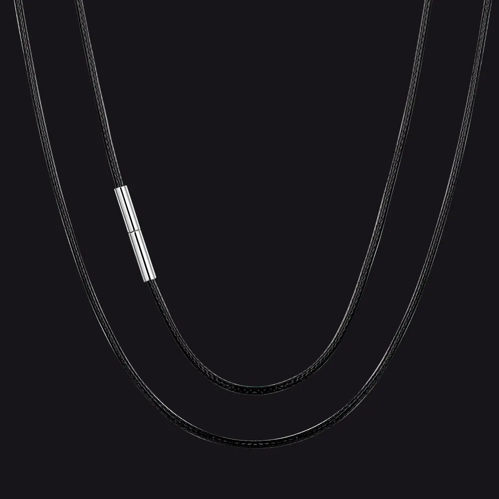 2mm Wide Wax Rope Braided Leather Necklaces Chain for DIY Pendant sold by FaithHeart