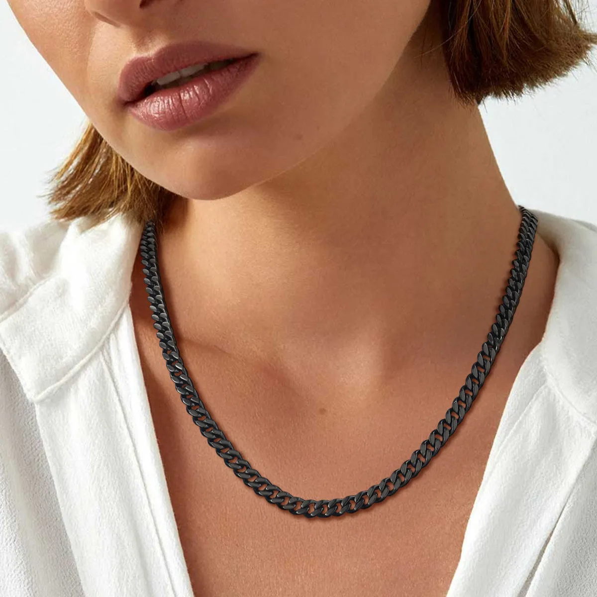 Sturdy Cuban Chain Necklace for Men 5/7/9/12MM Width sold by FaithHeart product image thumbnail 3