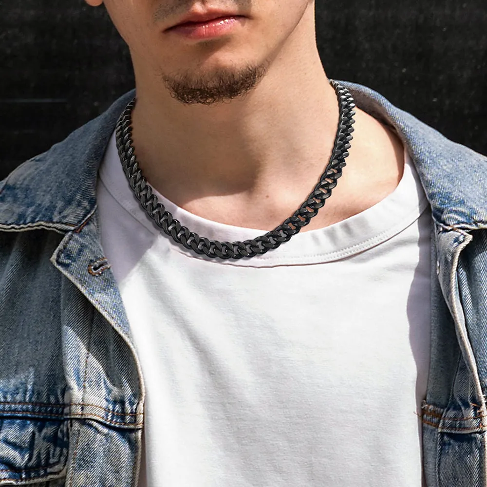 Sturdy Cuban Chain Necklace for Men 5/7/9/12MM Width sold by FaithHeart product image thumbnail 4