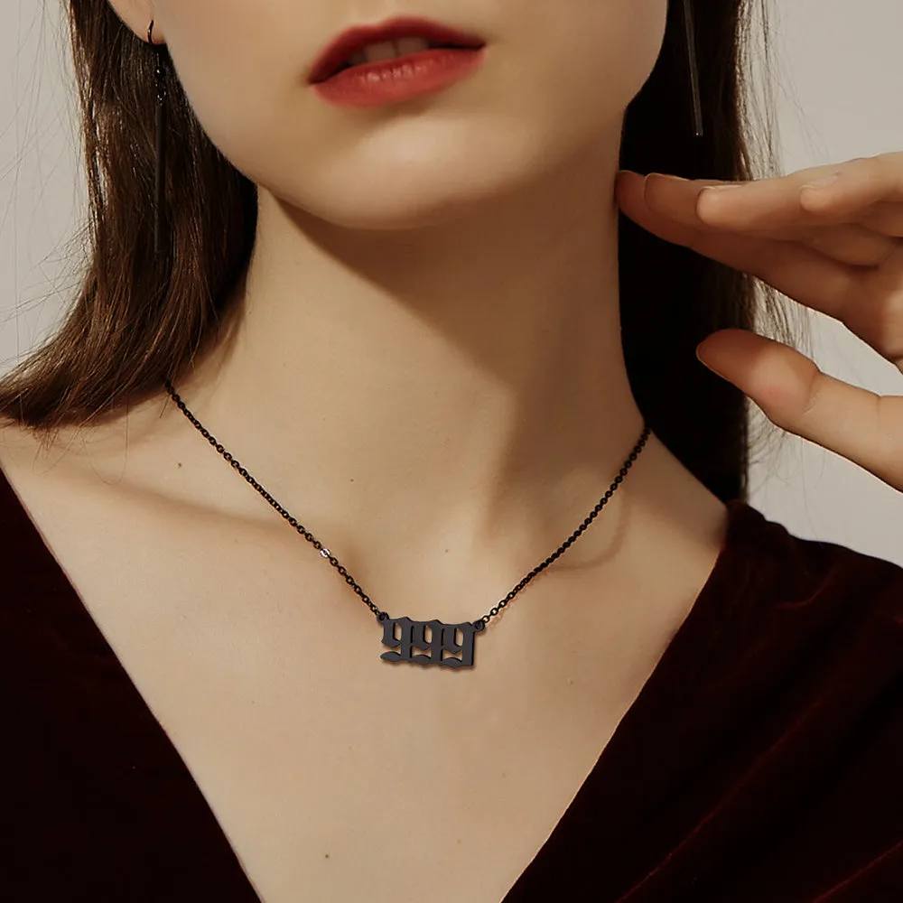 Personalized Angel Number Necklace for Women Men sold by FaithHeart product image thumbnail 3