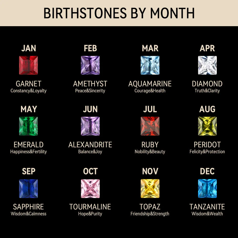 Silver Heart Birthstone Stud Earrings for Women sold by FaithHeart product image thumbnail 4