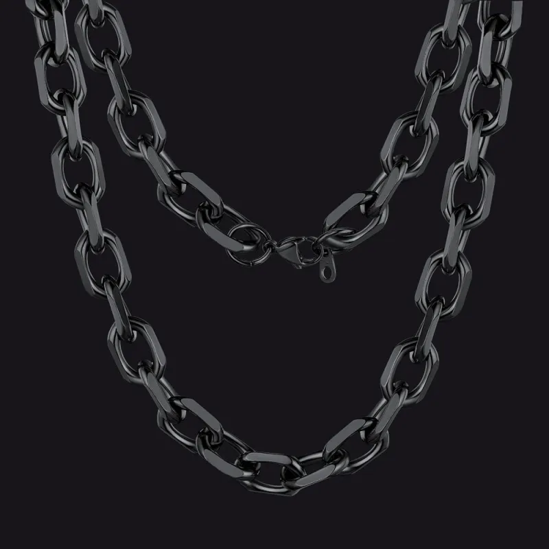 Classic Rolo Link Chain Necklace 18-30 Inch Chain For Men sold by FaithHeart