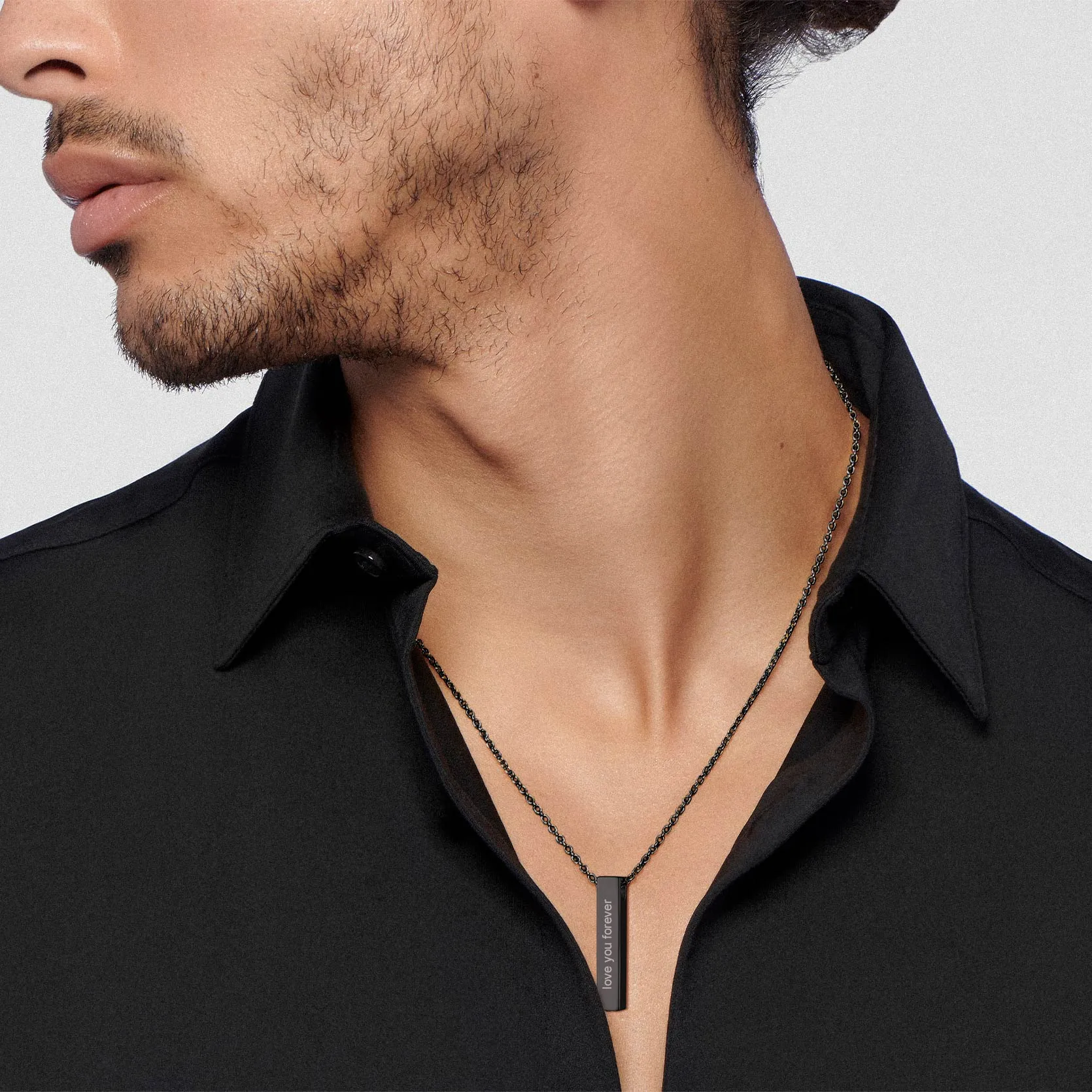 Engraved Bar Urn Necklace for Ashes Cremation Jewlery for Women Men sold by FaithHeart product image thumbnail 2