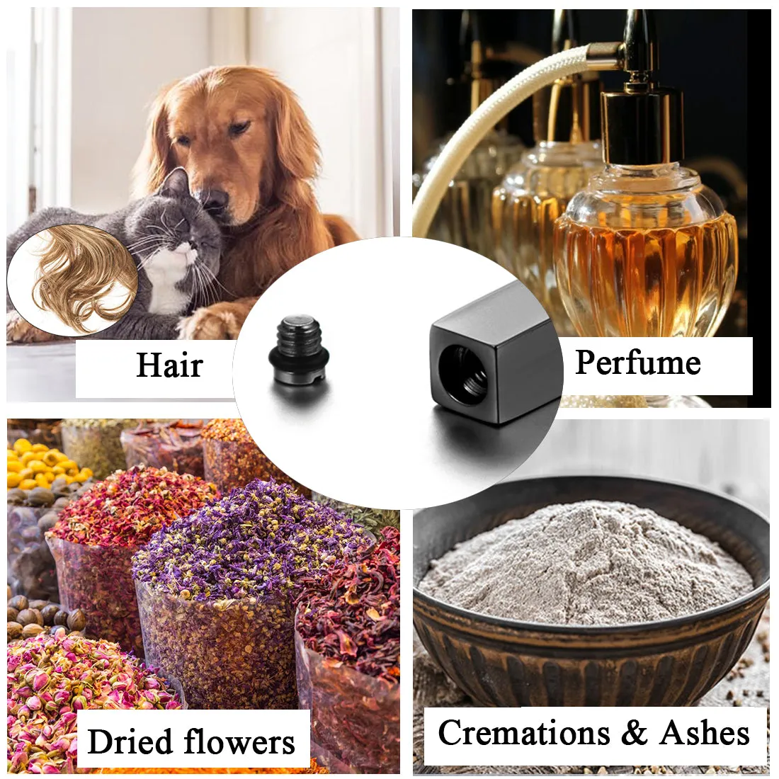 Engraved Bar Urn Necklace for Ashes Cremation Jewlery for Women Men sold by FaithHeart product image thumbnail 4