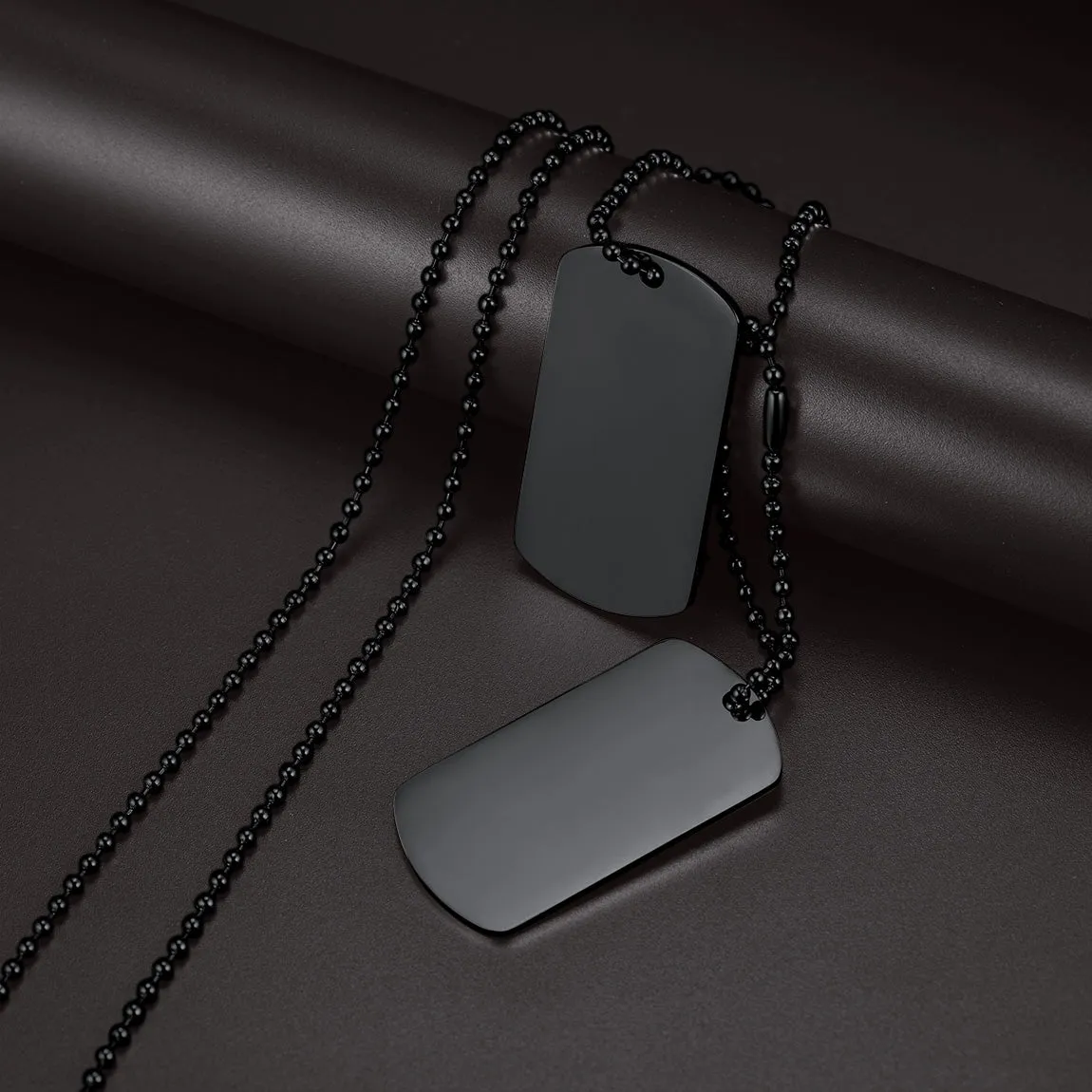 Custom Military Double Dog Tag Necklace Gift for Men sold by FaithHeart product image thumbnail 5