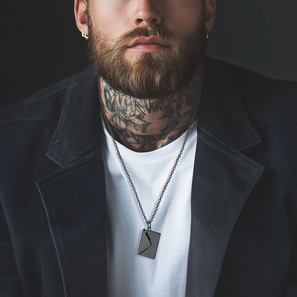 Custom Love Letter Picture Locket Necklace Gifts for Couple Family Friend sold by FaithHeart product image thumbnail 2