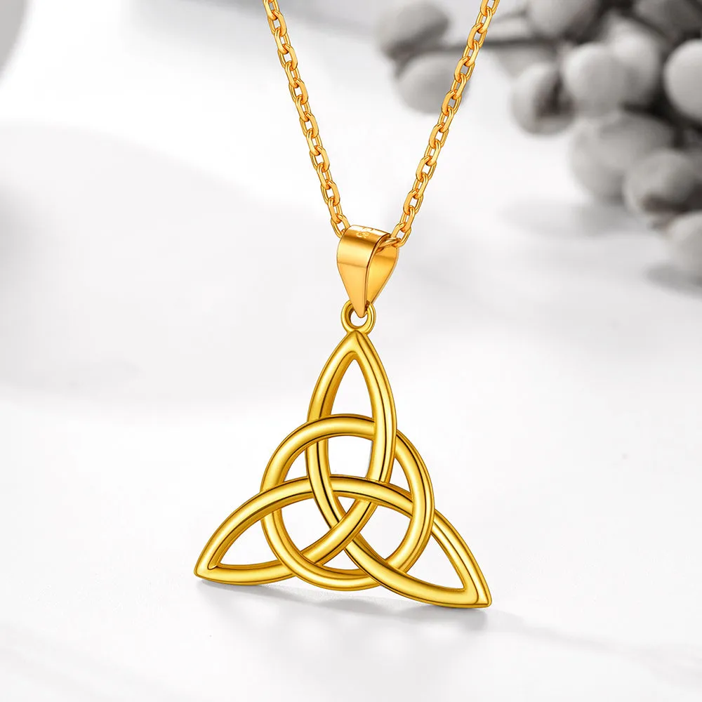 Sterling Silver Irish Celtic Trinity Knot Necklace for Women sold by FaithHeart product image thumbnail 5