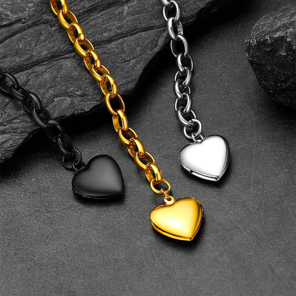 Personalized Heart Picture Locket Bracelet for Women Girlfriend sold by FaithHeart product image thumbnail 4
