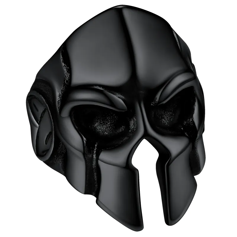 Flash Sale Stainless Steel Spartan Helmet Rings for Men sold by FaithHeart