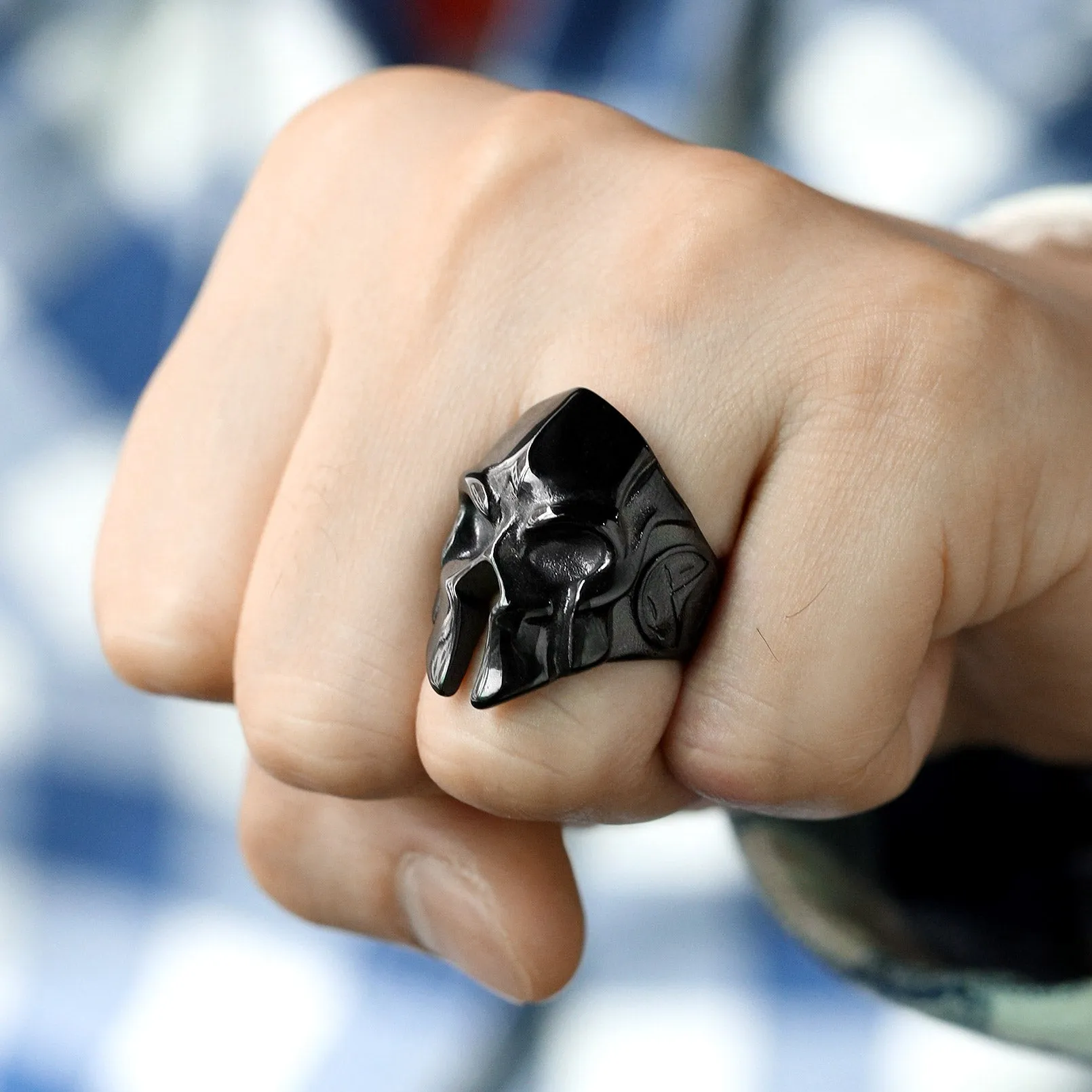 Flash Sale Stainless Steel Spartan Helmet Rings for Men sold by FaithHeart product image thumbnail 2