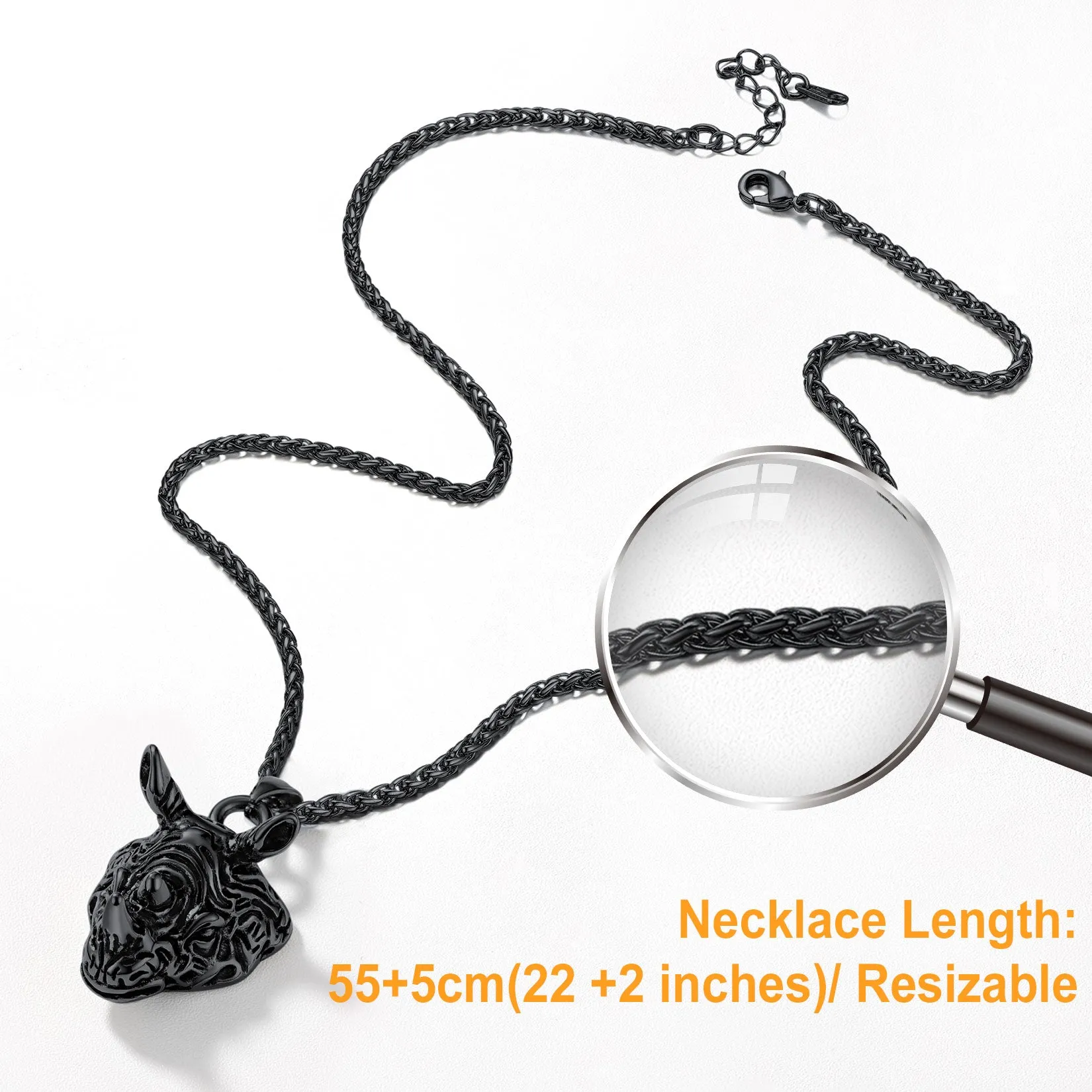 Flash Sale Gothic Rhinoceros Pendant Men Necklace sold by FaithHeart product image thumbnail 4