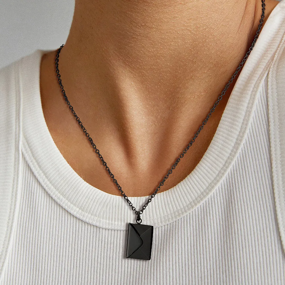 Personalized Envelope Picture Locket Necklace Gifts for Women Girl sold by FaithHeart product image thumbnail 4