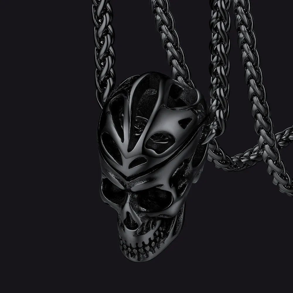 Flash Sale Gothic Skull Necklace Pendant For Men sold by FaithHeart