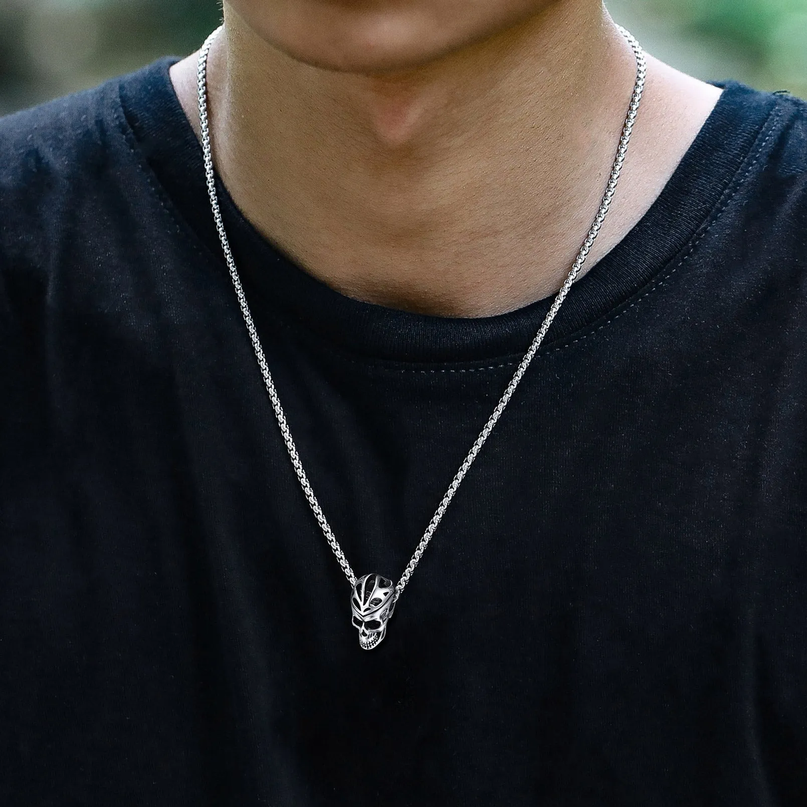 Flash Sale Gothic Skull Necklace Pendant For Men sold by FaithHeart product image thumbnail 2