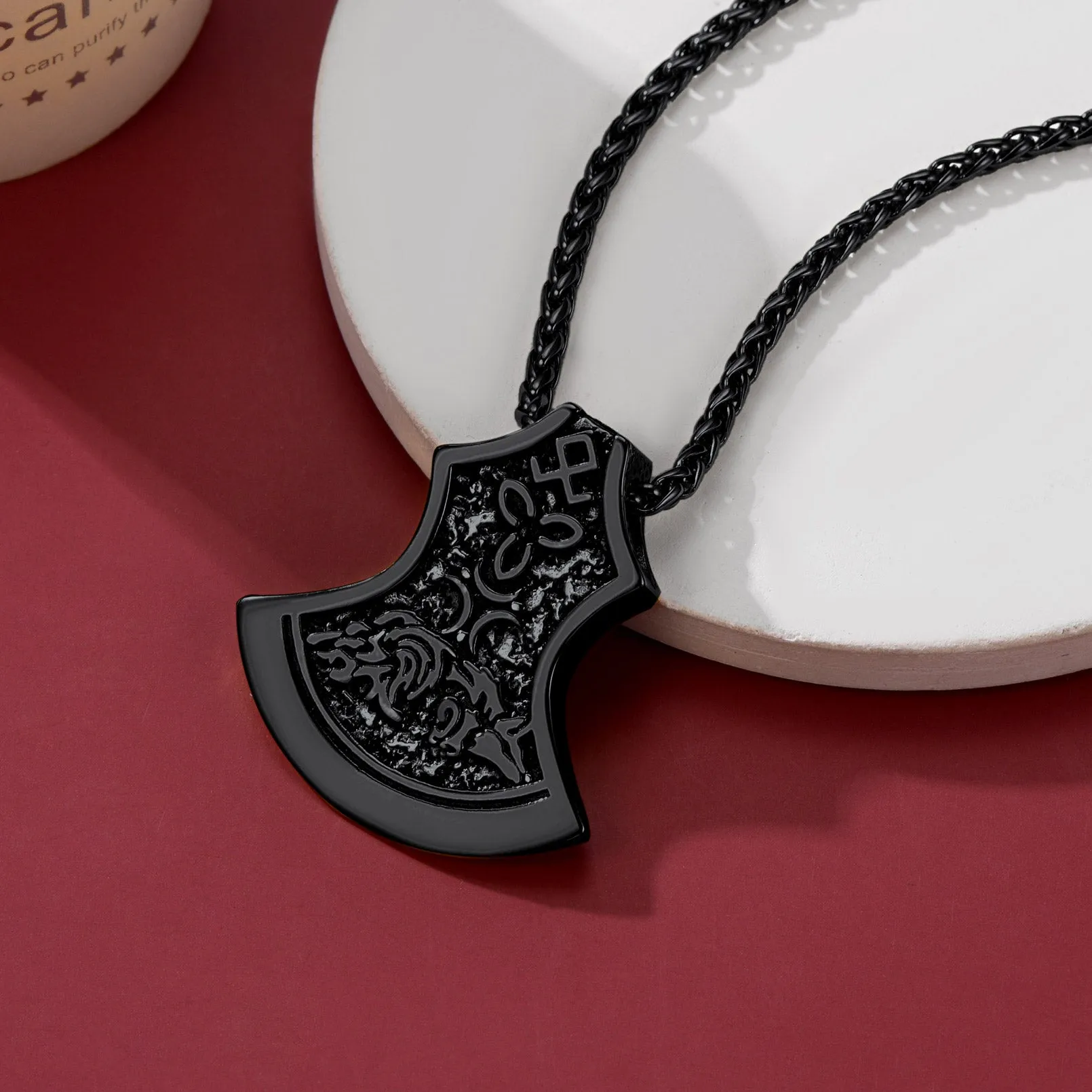 Flash Sale Battle Axe Viking Celtic Knot Necklace For Men sold by FaithHeart product image thumbnail 5