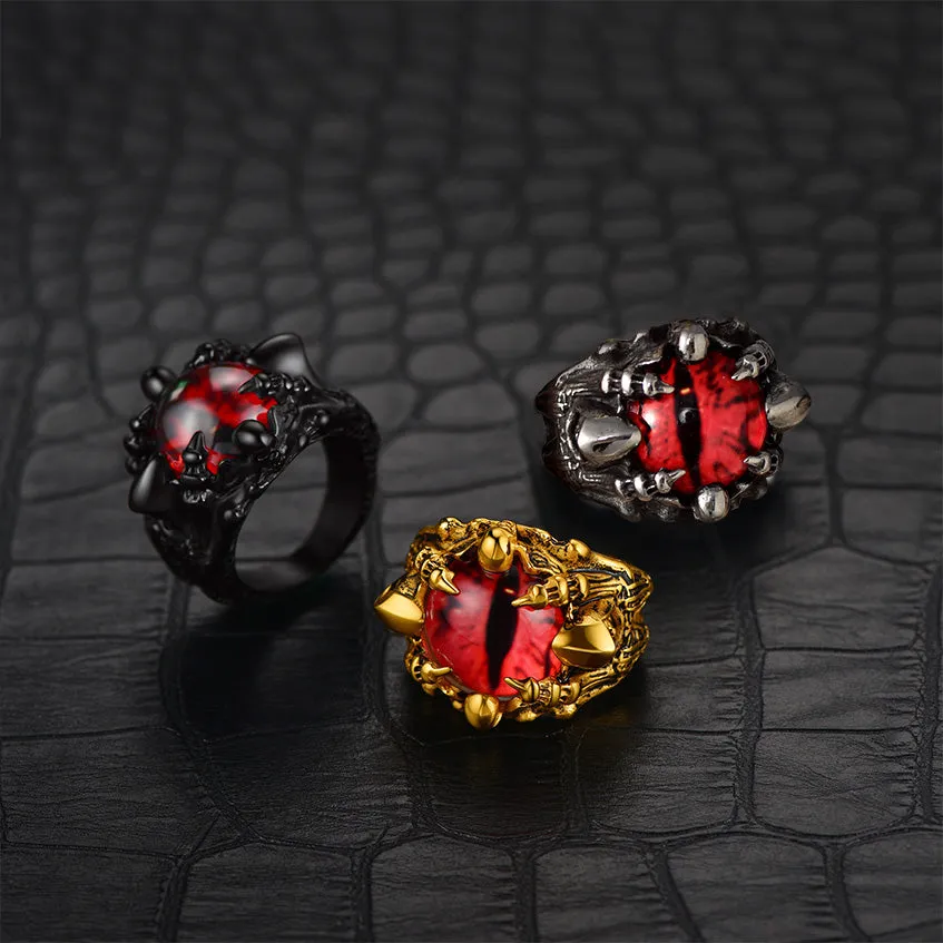 Biker Eye of Sauron Ring Dragon Claw Ring For Men sold by FaithHeart product image thumbnail 3