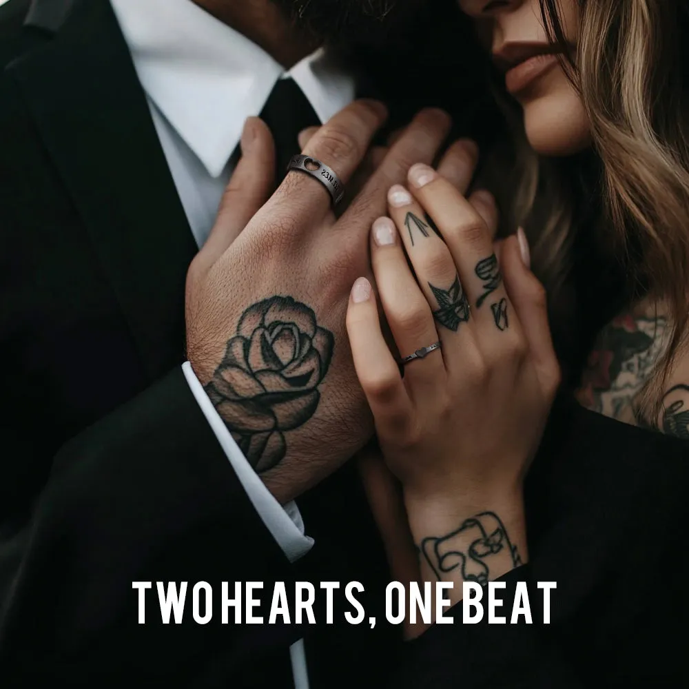 Personalized His and Hers Matching Promise Rings for Couple sold by FaithHeart product image thumbnail 2