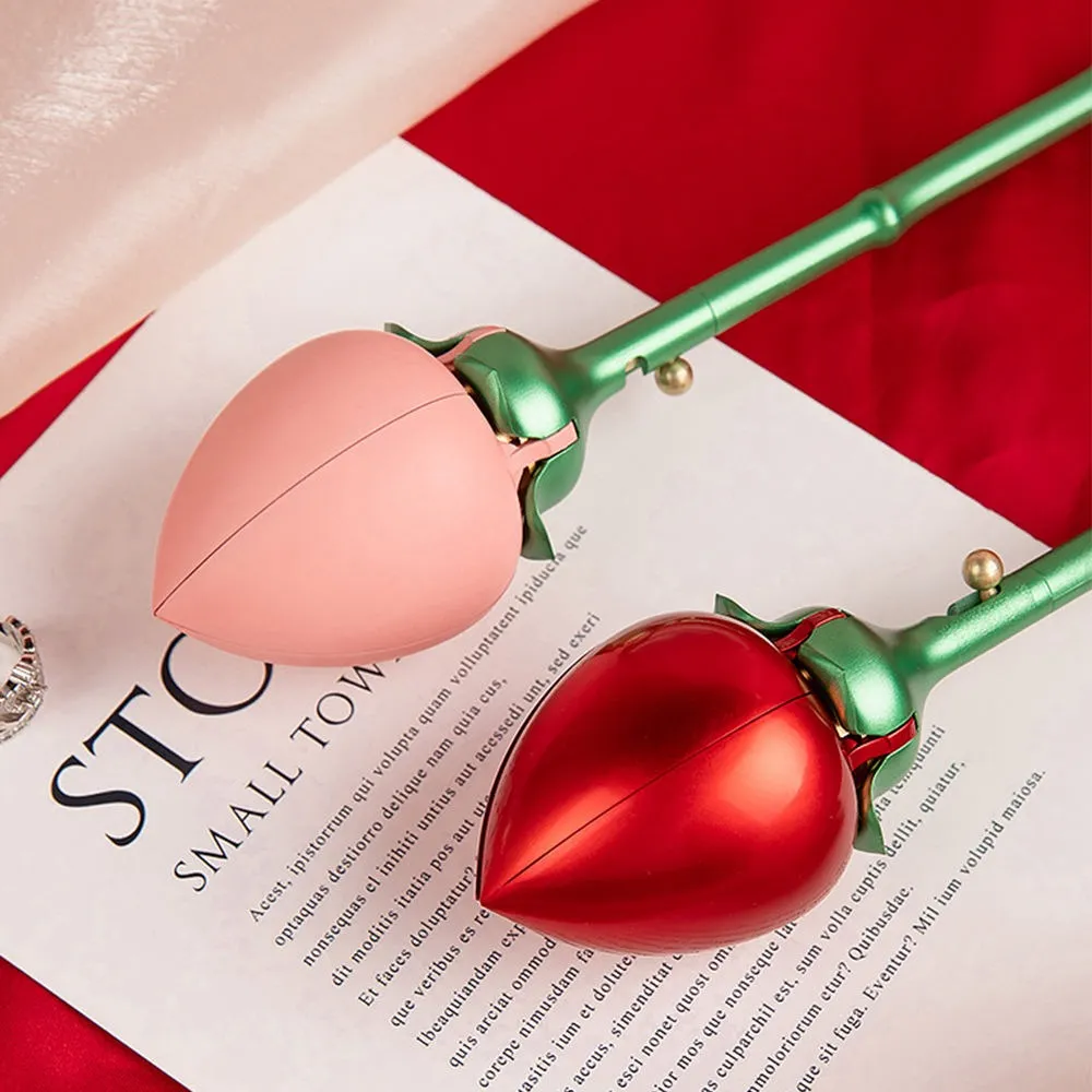 Pink Rose Ring Box Jewelry Ring Case sold by FaithHeart product image thumbnail 5